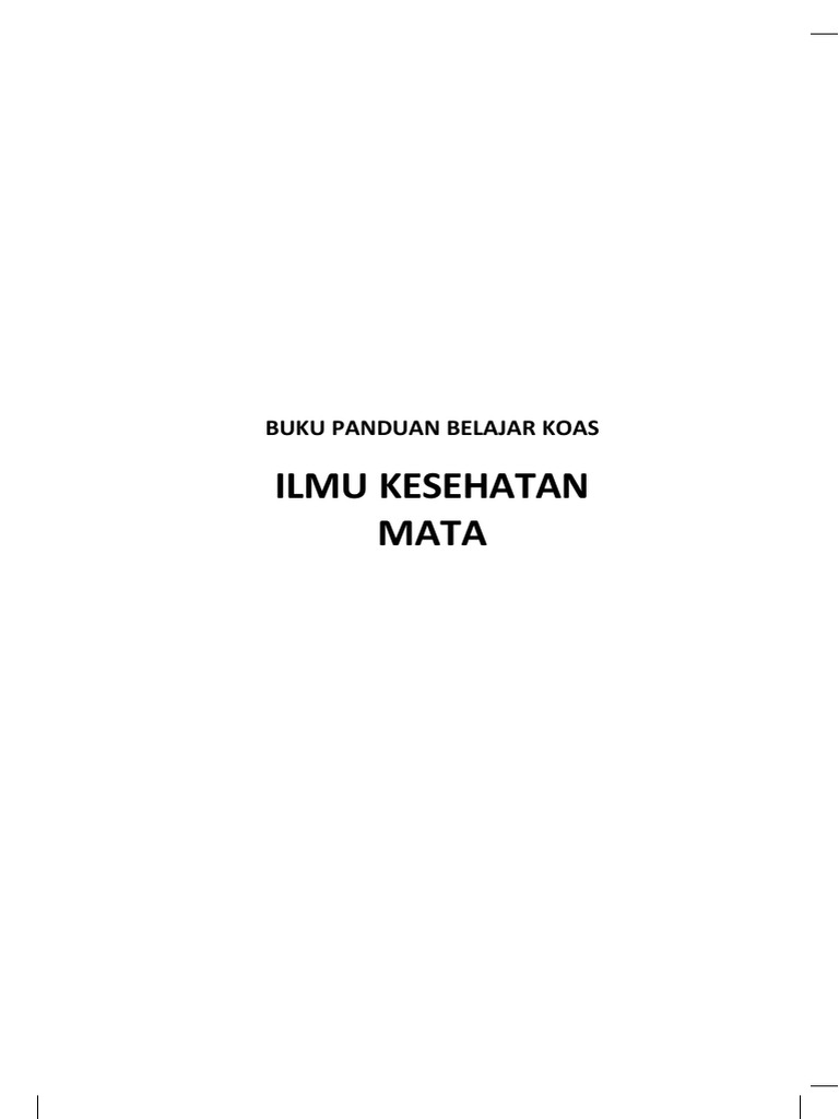 Panduan Koas Mata PDF