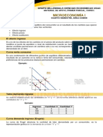 Microeconomía I: Efectos de la demanda y curvas de demanda