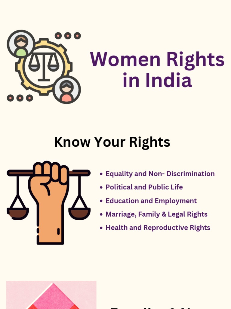 Women Rights in India Final PDF PDF Woman Government