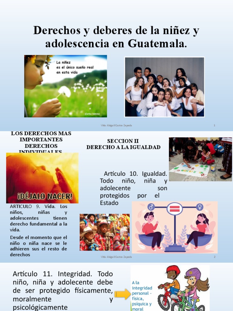 Derechos de Niñez y Adolescencia en Guatemala | PDF | Abuso infantil ...