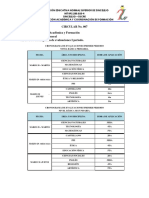 Circular Evaluaciones de I Periodo