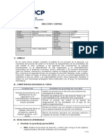 Silabo - Cronograma - CON288 Dirección y Control - Profesora Zambrano OK