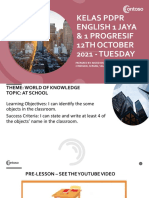 PDPR English 1 Jaya & 1 Progresif 12 Okt 2021