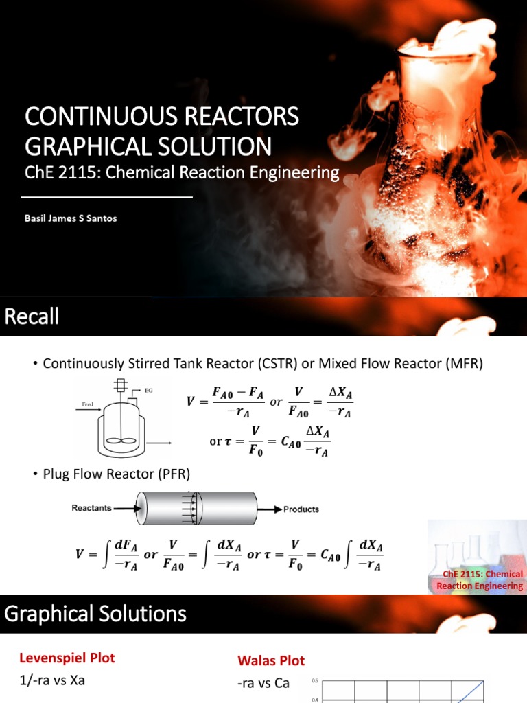 7c - Continuous Reactors Graphical Solution | PDF | Chemical Reactor ...