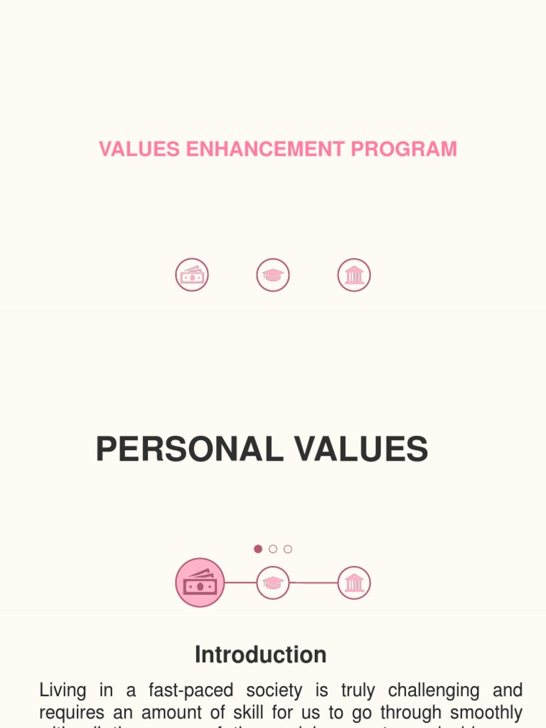 Lesson 3 Values Enhancement Pdf Brainstorming Self Esteem