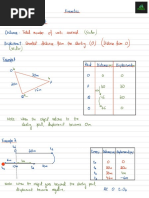 Kinematics Notes and Past Papers