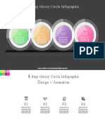 90.create 4 Step Glossy Circle Infographic (Design Only)