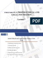 Lecture 7 - Legal Foundation and Ethical Considerations