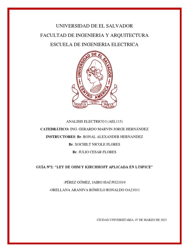 Lab 2 Ael PDF voltaje Red eléctrica