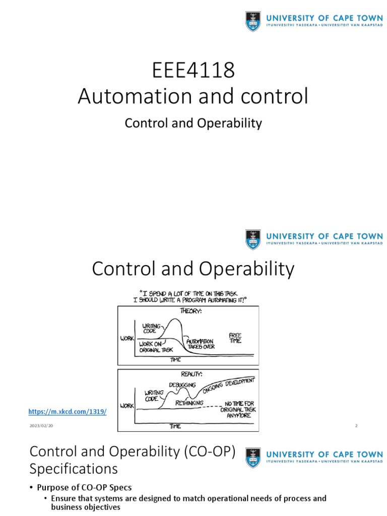 Control & Operability Guide | PDF | Automation | Iso 9000