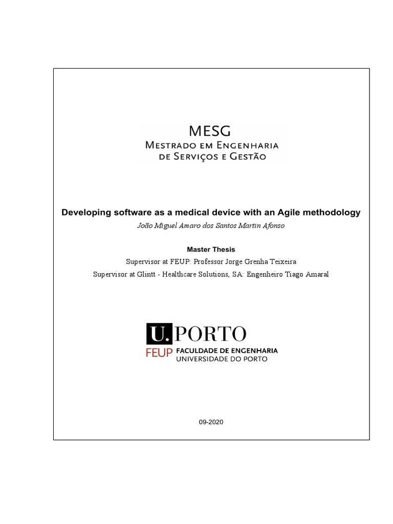 Developing software as a medical device with an agile methodology pdf