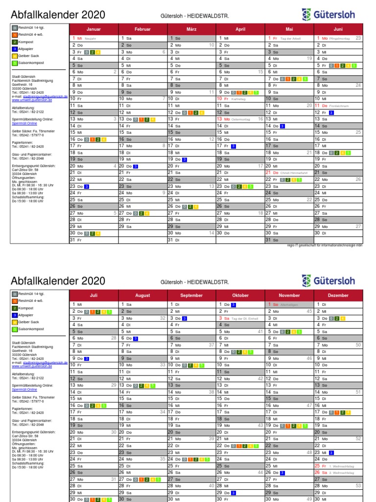 Abfall Kalender  PDF
