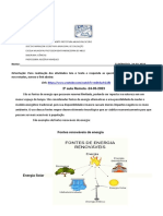 AULA REMOTA para o 5° Período Turmas 9°