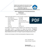 Surat Keterangan Telah Melaksanakan Penelitian