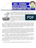 Lectura Sobre Andres Avelino Caceres para Sexto de Primaria