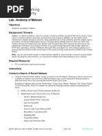 14.1.11 Lab - Anatomy of Malware