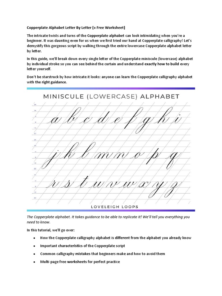 Copperplate Calligraphy from A to Z: A Step-by-Step Workbook for Mastering  Elegant, Pointed-Pen Lettering (Hand-Lettering & Calligraphy Practice)