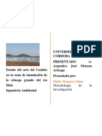 Estado Del Arte Del Cambio en La Zona de Inundación de La Ciénega Grande Del Río Sinú-Sindi Maussa PDF