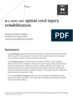 Spinal Injury Rehabitation