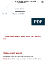 3.replacement Money Value, PWF, Discount Rate