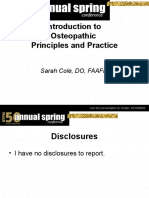 Introduction To Osteopathic Principles and Practice: Sarah Cole, DO, FAAFP