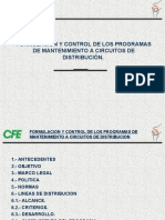 1 - Formulacion y Control de Los Programas de Mantenimiento A Circuitos de Distribucion