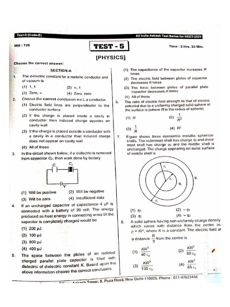 AIATS05 (RM CODEE) DefeatNEET PDF PDF