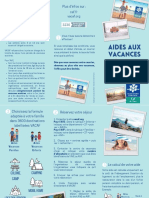 CAF Flyer AIDE VACANCES AVF - AVE 2022