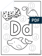 Preschool Letter DWorksheet