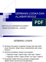 Gerbang Logika Dan Aljabar Boole