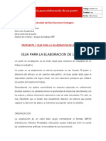 G-Fac-001 Guia para La Elaboración de Un Poster