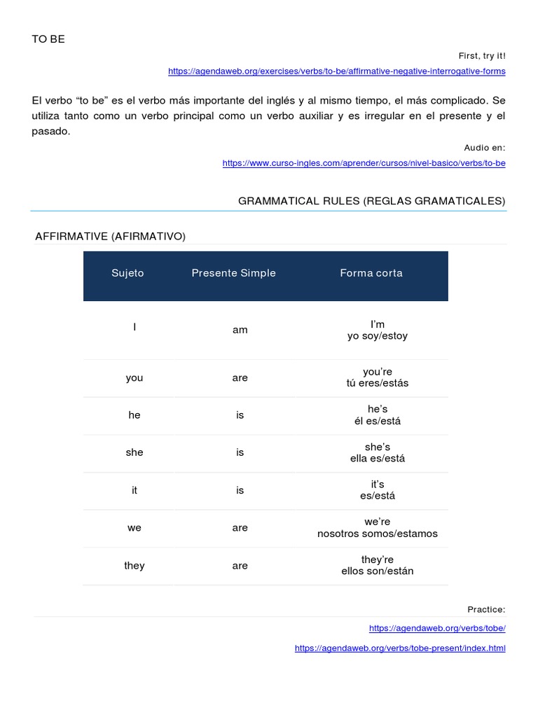 Manual Inglés 1 | PDF | Verbo | Idiomas