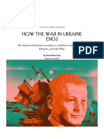 How The War in Ukraine Ends: An Eminent Historian Envisions A Settlement Among Russia, Ukraine, and The West