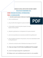 Globalización: preguntas sobre su definición, impacto en países y trabajadores, y relación con la tecnología (40