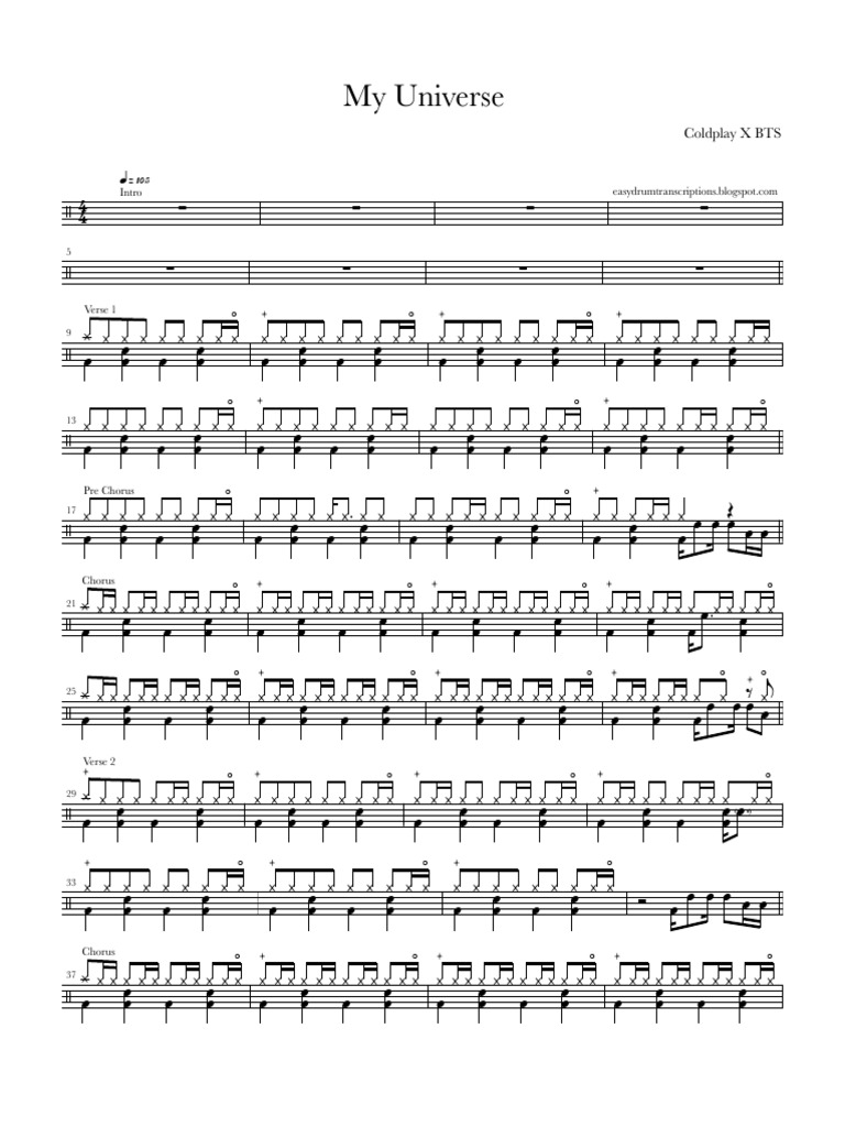 Coldplay X BTS My Universe PDF PDF