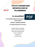 La Sexualidad en Los Adolescentes Del Tercer Grado de La Telesecundaria Carlos A. Madrazo Del Ejido Occidente San Francisco