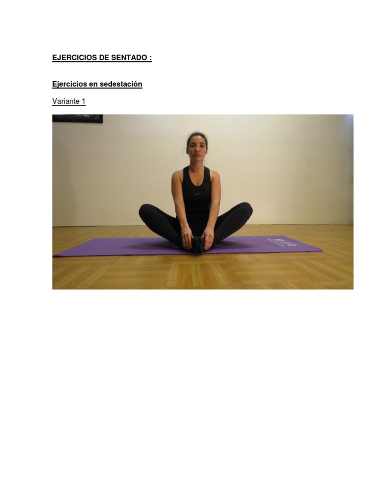 Ejercicios de Sentado | PDF
