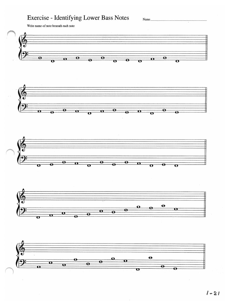 121 Lower Bass Notes PDF
