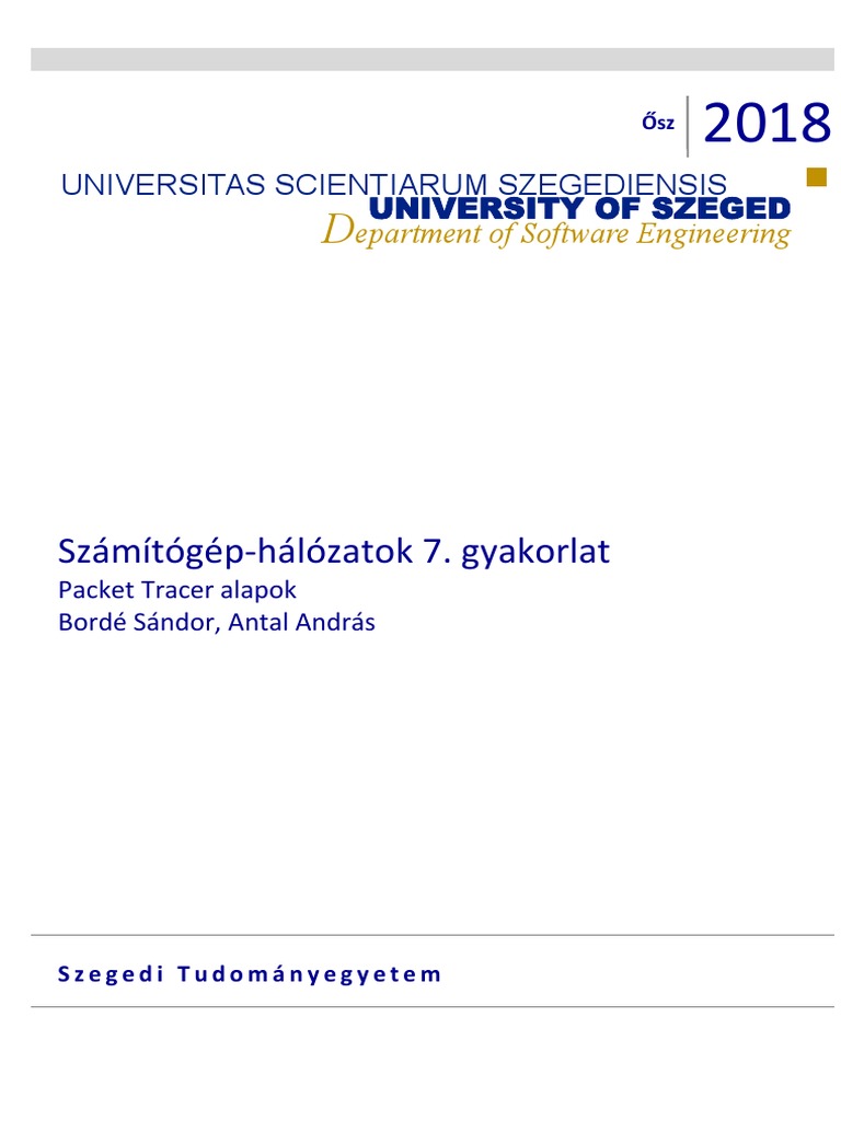 Számítógép-Hálózatok 7. Gyakorlat | PDF