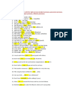 Mixed-Pronoun Exercise