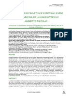 Saúde mental de adolescentes no ambiente escolar