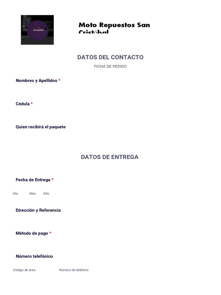 Formularios para Llenar o Editar PDF