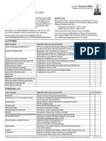 DofE Expedition Kit List Jan 22