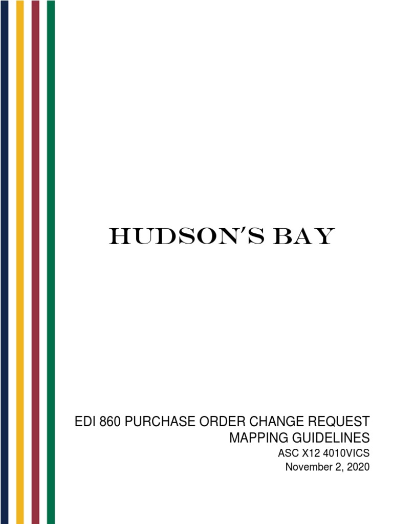 EDI 860 Purchase Order Change Guidelines | PDF | Electronic Data ...