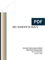 Hudson - S Bay - EDI 850 Purchase Order PDF