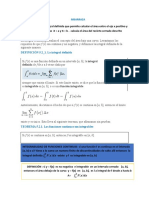 Cálculo de integrales definidas y áreas netas con signo