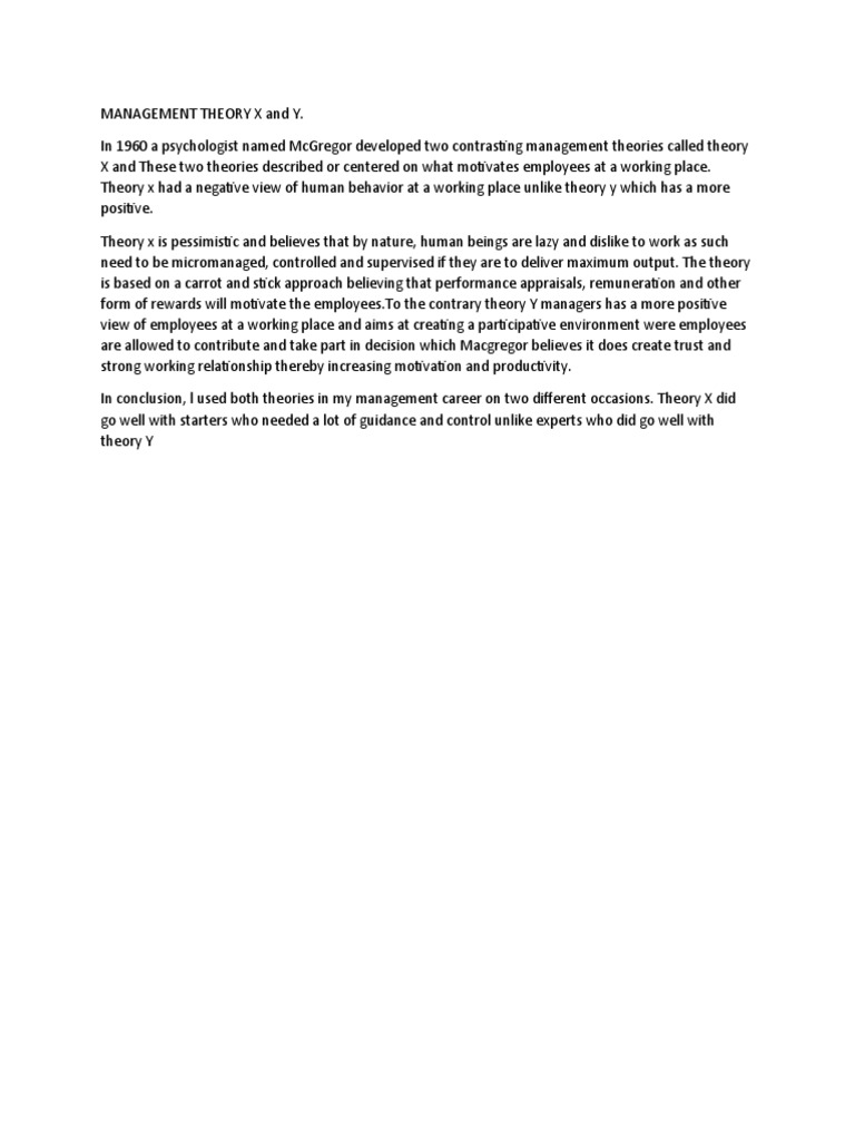 Studypool Management Theory Essay PDF