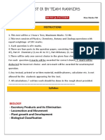 DHAIRYA MOCK TEST- 03 MCQ BIOLOGY, CHEMISTRY, PHYSICS (36 CHARACTERS