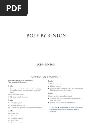 Body by Benton PDF Hobbies Management Of Obesity