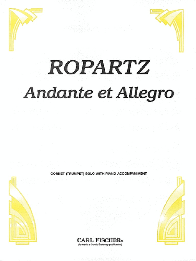 Ropartz, J. Guy - Andante Et Allegro PDF | PDF